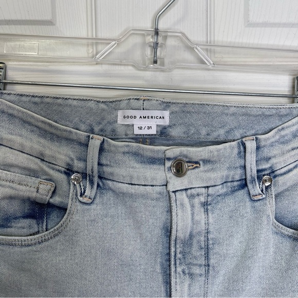 GOOD AMERICAN
Good Legs Raw Edge Crop Skinny Jeans Sz 12/31 - Picture 2 of 10